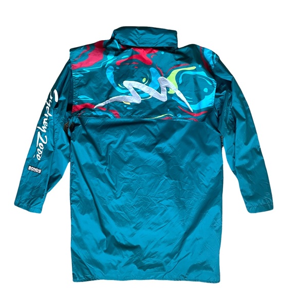 Sydney 2000 Olympics Rain Coat Jacket BONDS Mens Sz M Green Zip Snap Hooded - Picture 2 of 10